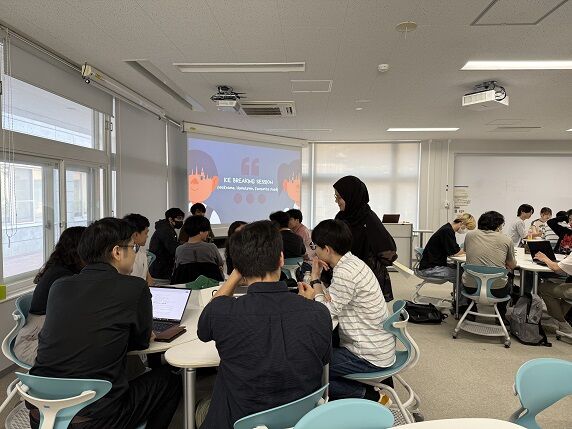 The lecture by a visiting lecturer