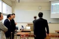 宇部高専での事業説明の様子