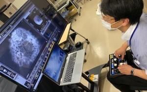 長岡高専と長岡技科大での接続テストの様子