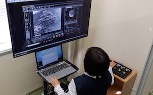 完全遠隔操作の実証実験の様子