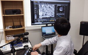 完全遠隔操作の実証実験の様子