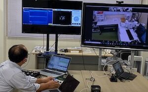 富山高専と長岡技科大での接続テストの様子