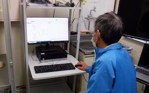 完全遠隔操作の実証実験の様子