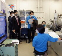 長岡技科大での遠隔デモンストレーションの様子1