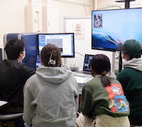 センター見学、現地利用の様子1