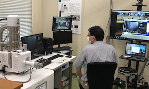 接続テストの様子