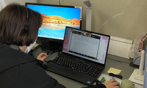 機器の遠隔化と接続テストの様子2