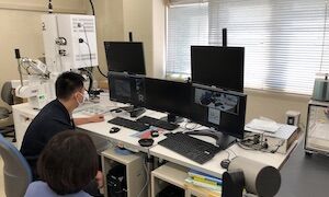 完全遠隔操作の実証実験の様子