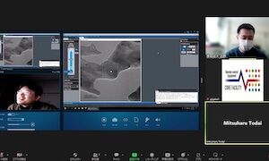 機器の遠隔化と接続テストの様子