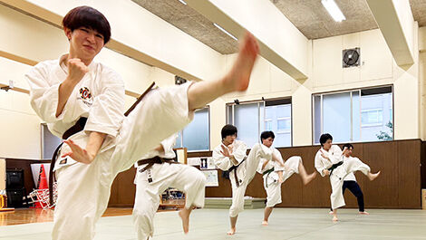 少林寺拳法部の様子