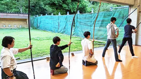 弓道部の活動の様子
