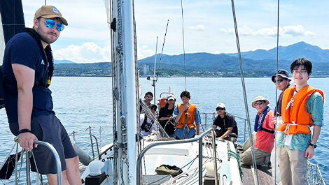 ヨット部の活動の様子